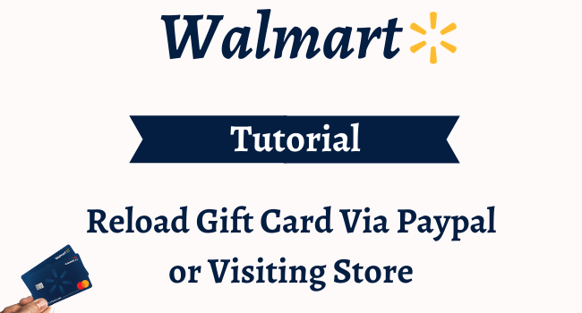 reload walmart gift card