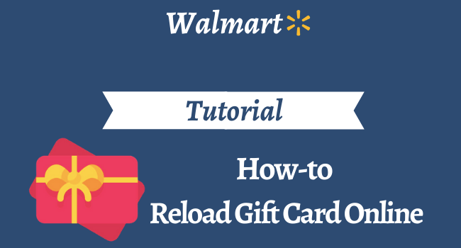 how to reload walmart gift card online